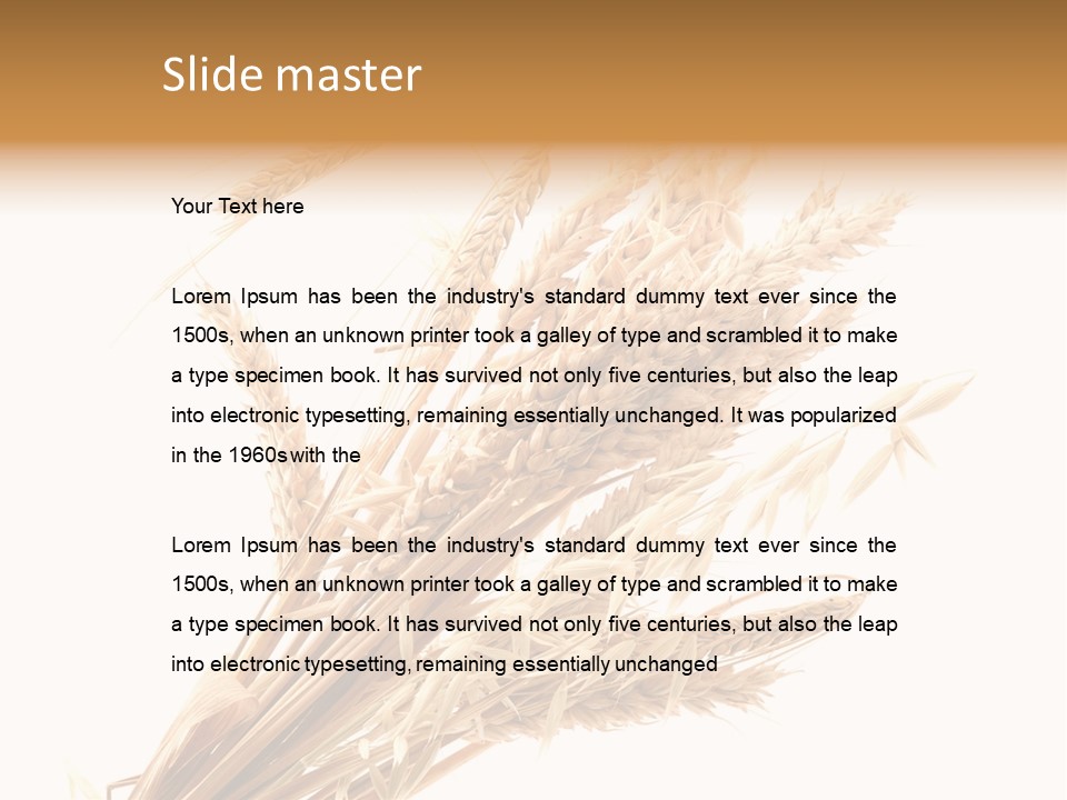 Bakery Cereal Bread PowerPoint Template