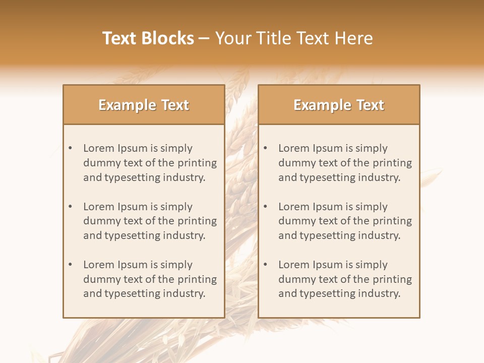 Bakery Cereal Bread PowerPoint Template