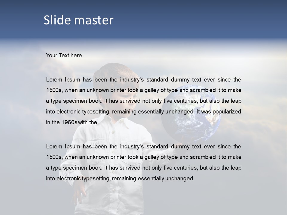 Space Learn Sun PowerPoint Template