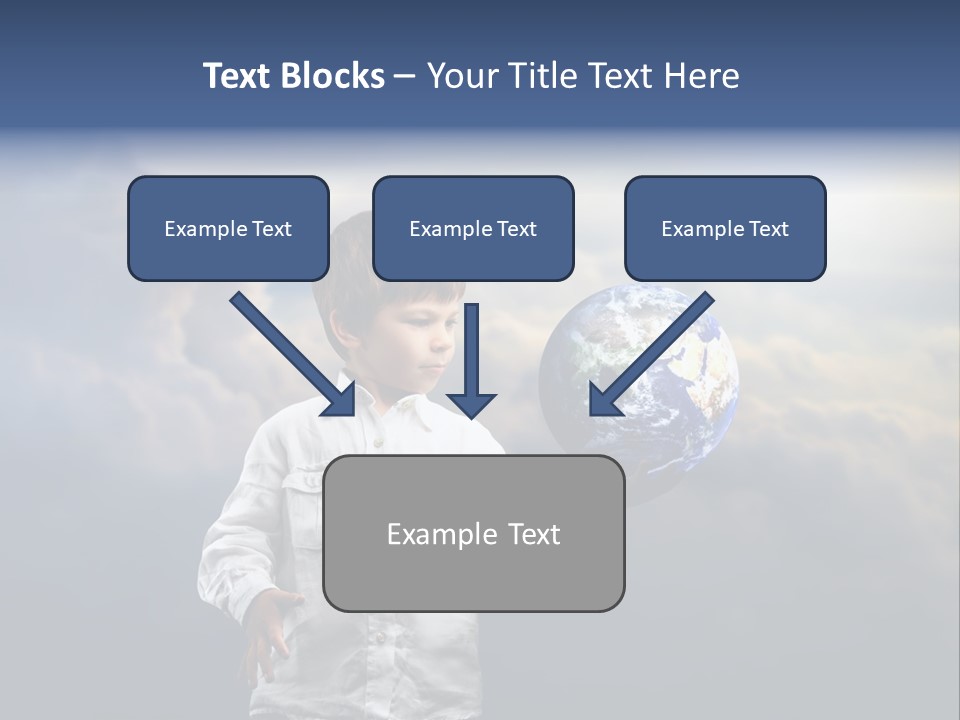 Space Learn Sun PowerPoint Template