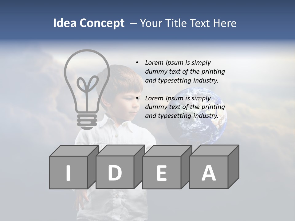 Space Learn Sun PowerPoint Template