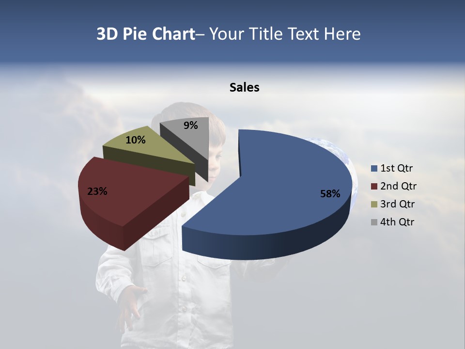 Space Learn Sun PowerPoint Template