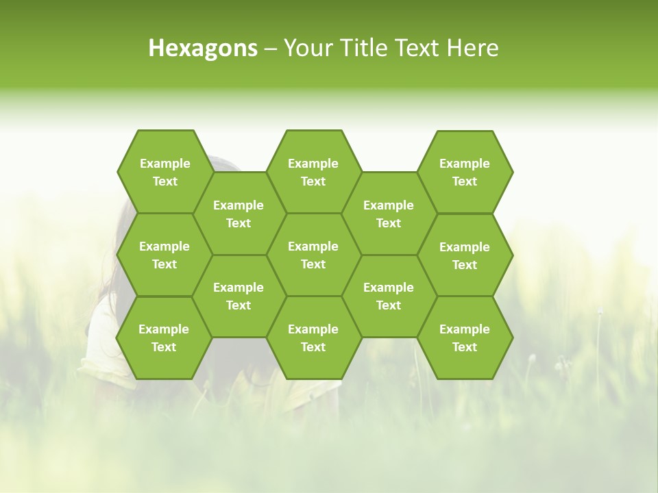 Lady Teenager Field PowerPoint Template