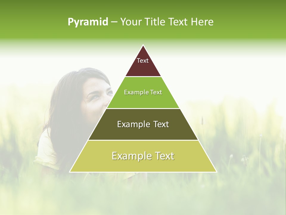 Lady Teenager Field PowerPoint Template