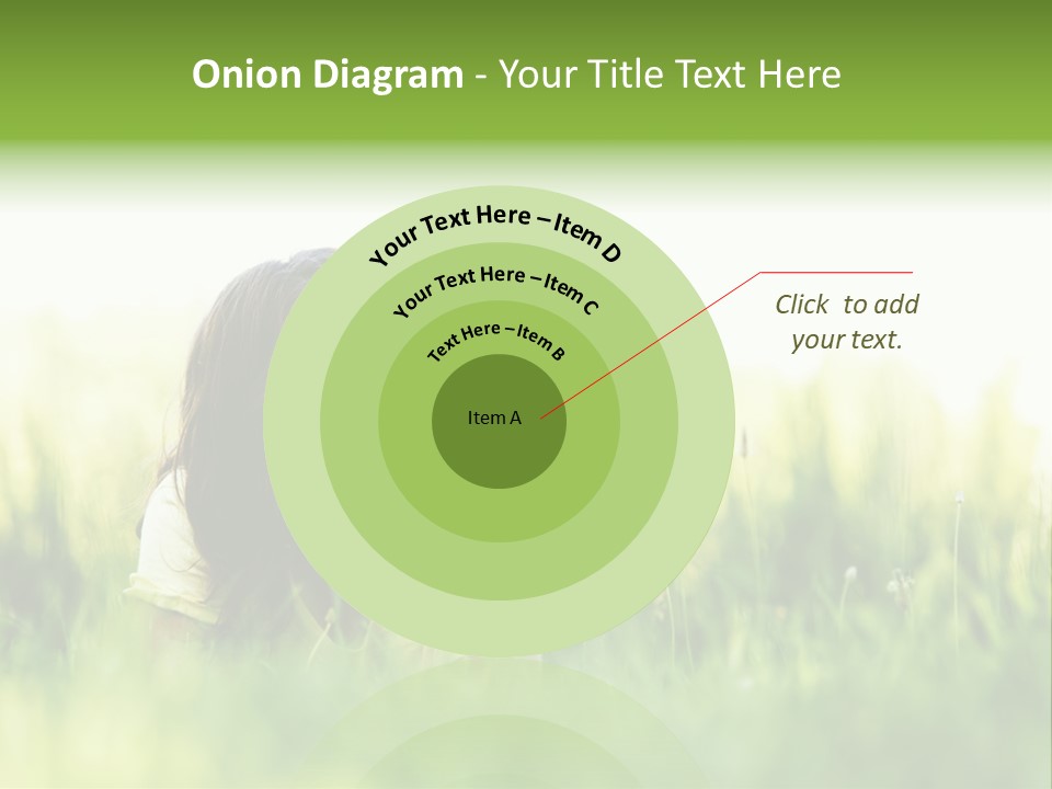 Lady Teenager Field PowerPoint Template