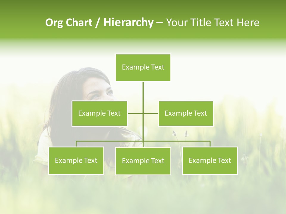 Lady Teenager Field PowerPoint Template