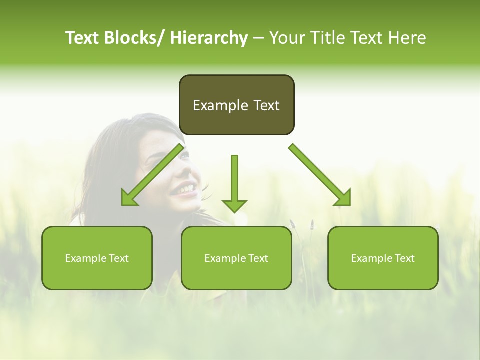 Lady Teenager Field PowerPoint Template