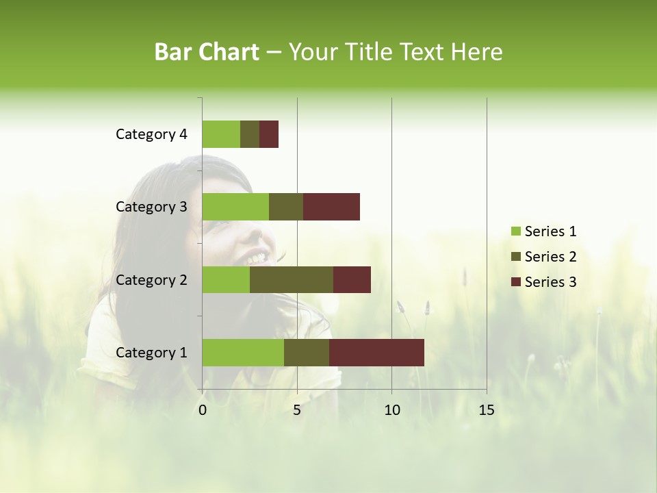 Lady Teenager Field PowerPoint Template