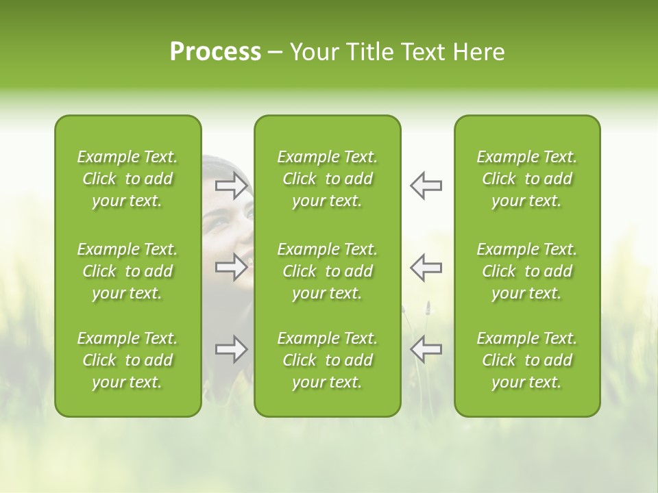 Lady Teenager Field PowerPoint Template