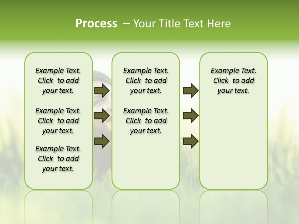 Lady Teenager Field PowerPoint Template