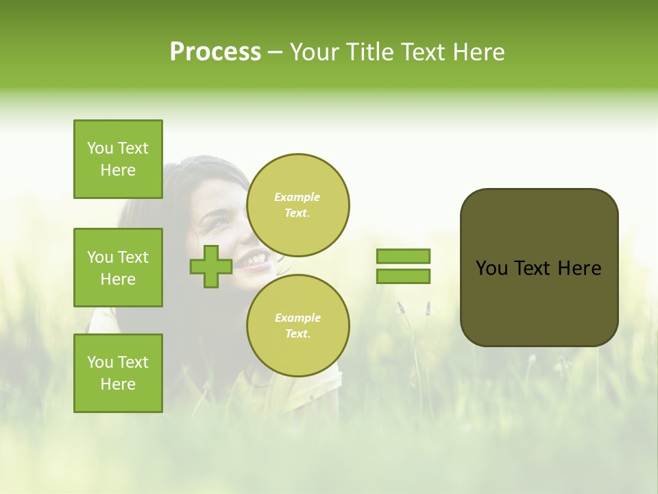 Lady Teenager Field PowerPoint Template