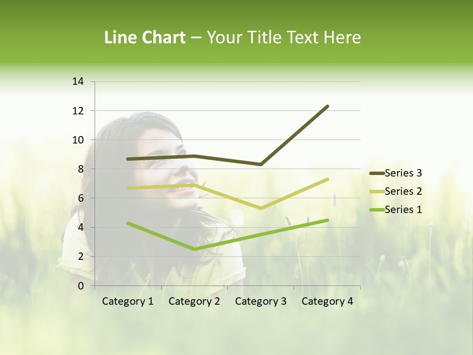 Lady Teenager Field PowerPoint Template