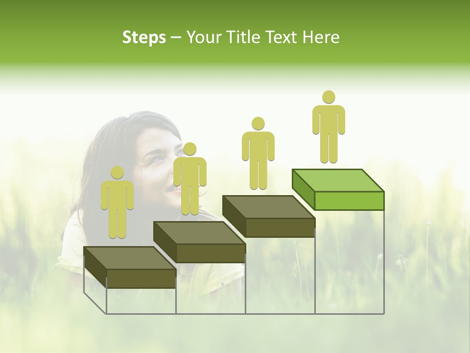 Lady Teenager Field PowerPoint Template