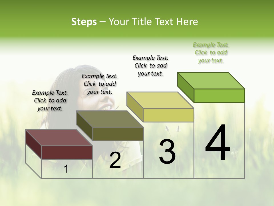 Lady Teenager Field PowerPoint Template