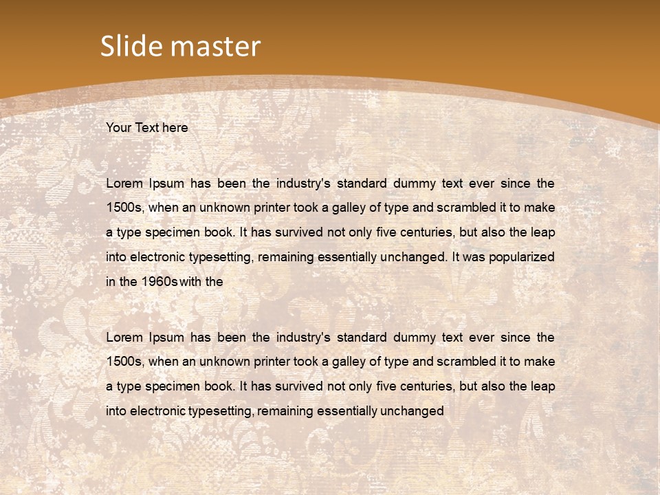 Scrap Ragged Decor PowerPoint Template