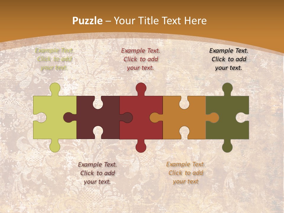 Scrap Ragged Decor PowerPoint Template