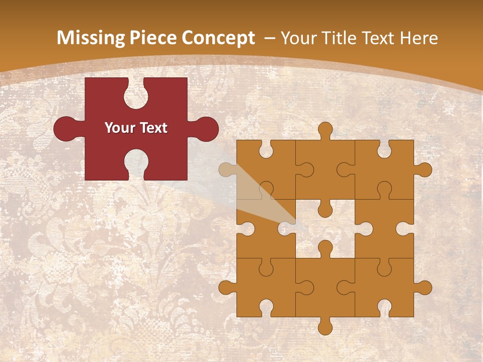 Scrap Ragged Decor PowerPoint Template