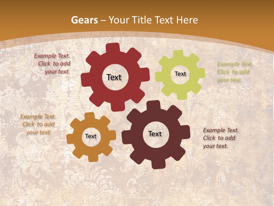 Scrap Ragged Decor PowerPoint Template