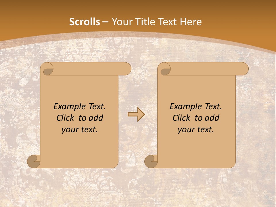 Scrap Ragged Decor PowerPoint Template