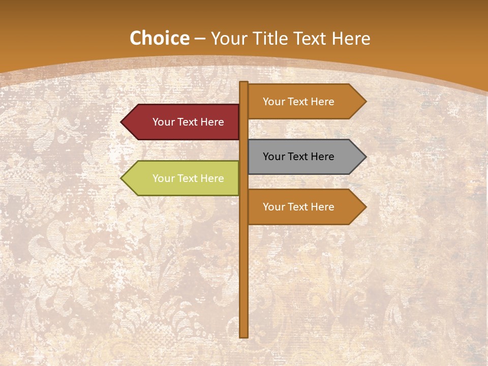 Scrap Ragged Decor PowerPoint Template