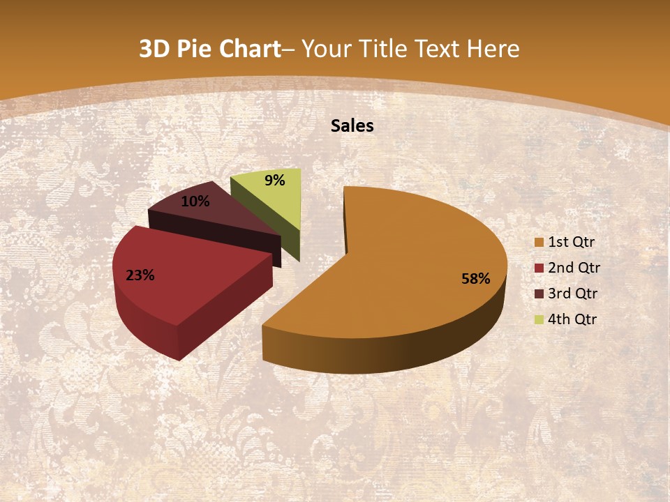 Scrap Ragged Decor PowerPoint Template
