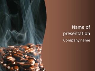 Black Aroma Smoke PowerPoint Template