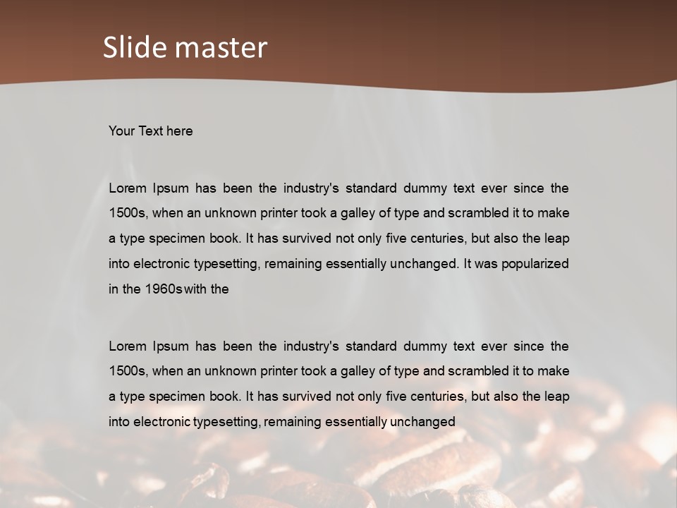 Black Aroma Smoke PowerPoint Template