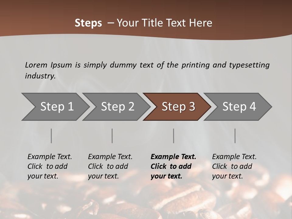 Black Aroma Smoke PowerPoint Template