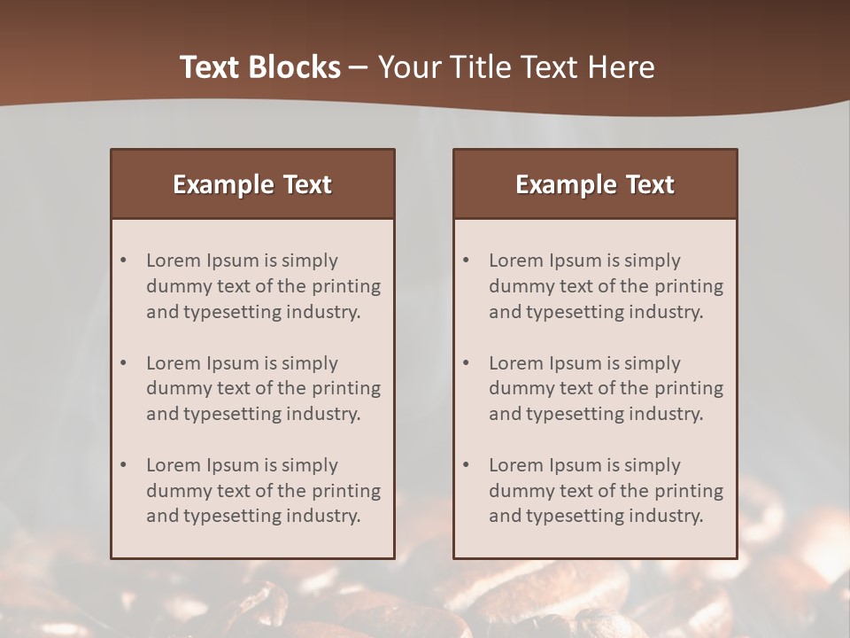 Black Aroma Smoke PowerPoint Template