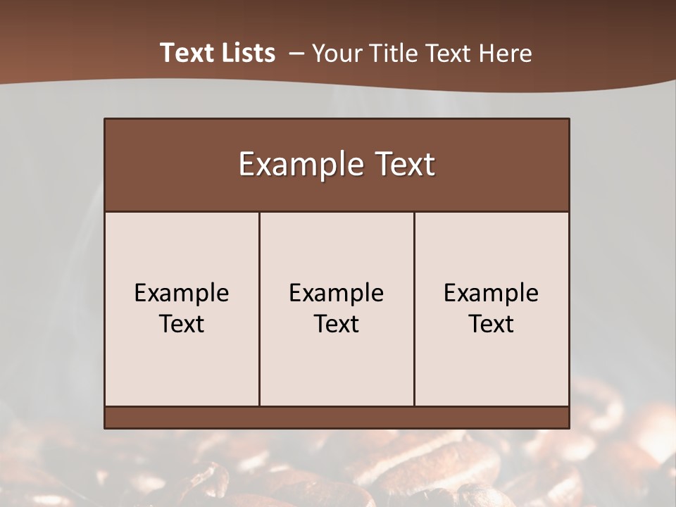 Black Aroma Smoke PowerPoint Template