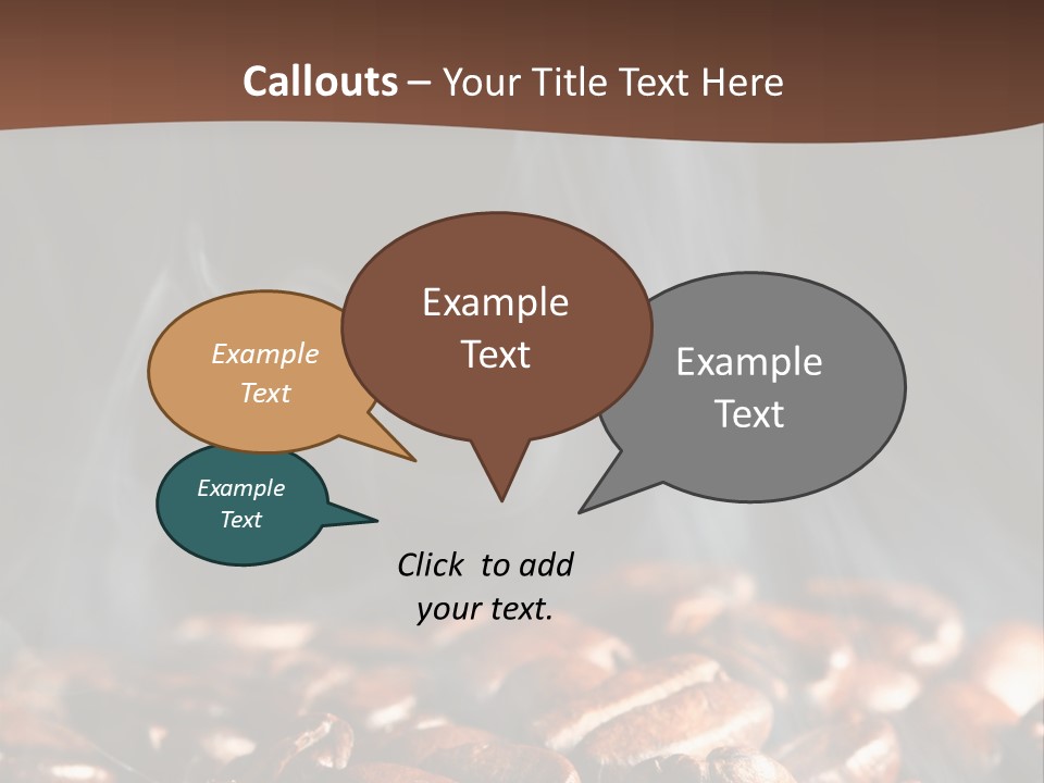 Black Aroma Smoke PowerPoint Template