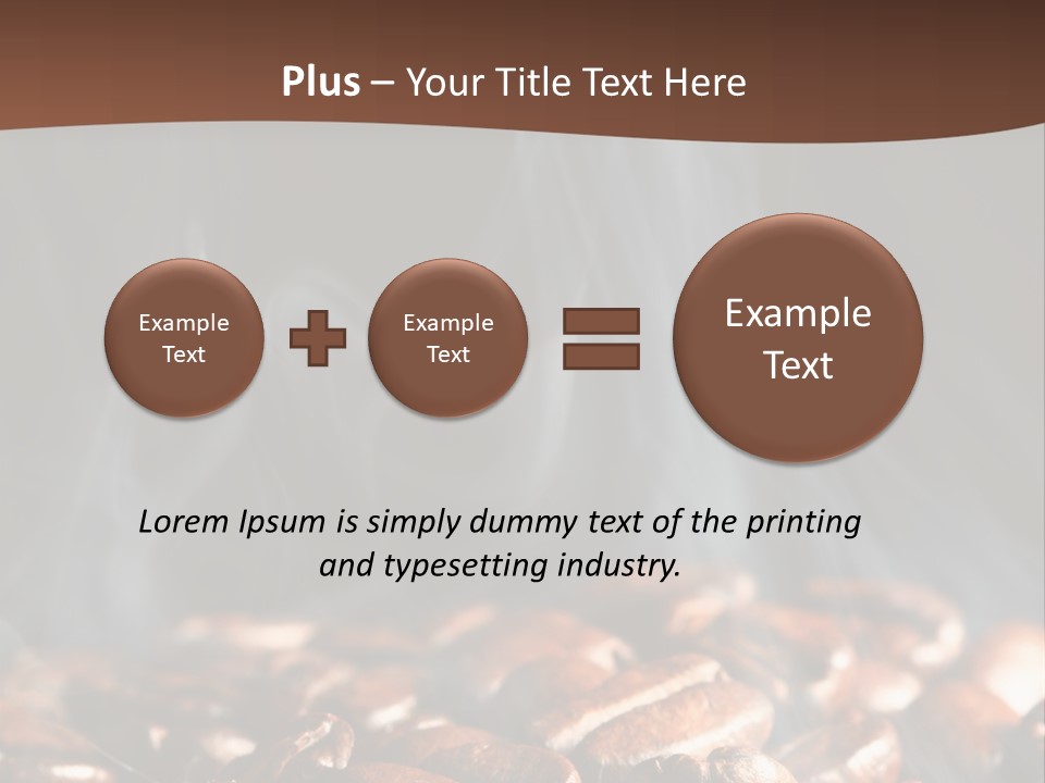 Black Aroma Smoke PowerPoint Template