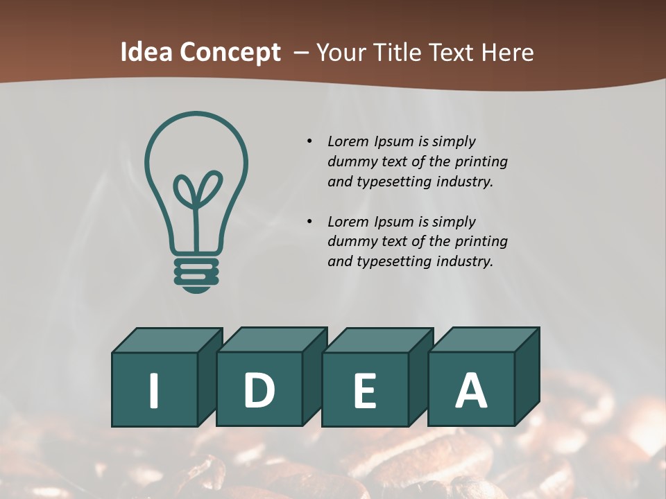 Black Aroma Smoke PowerPoint Template