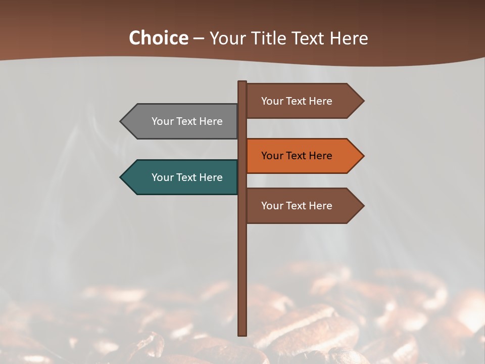 Black Aroma Smoke PowerPoint Template