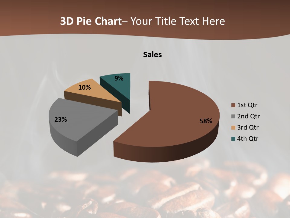 Black Aroma Smoke PowerPoint Template