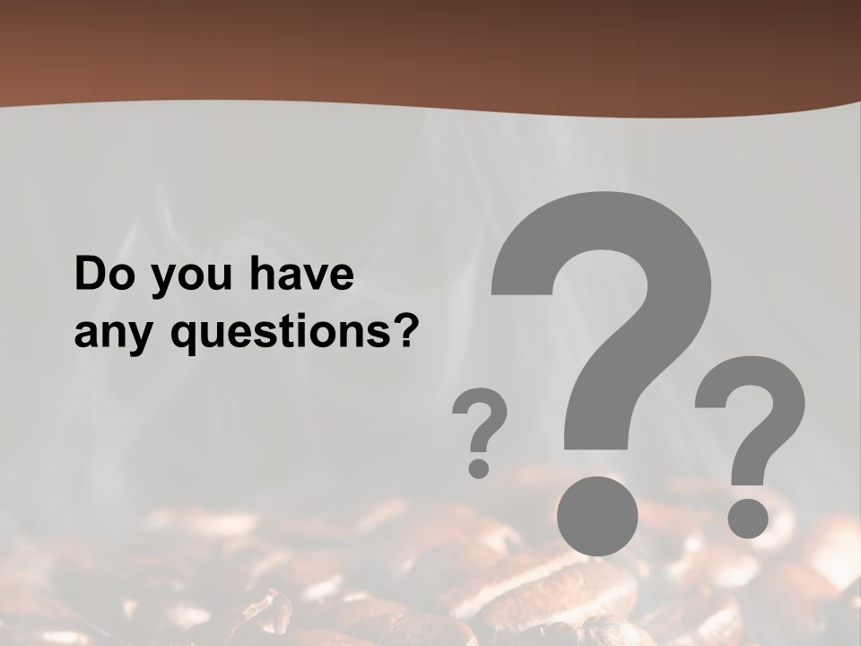 Black Aroma Smoke PowerPoint Template