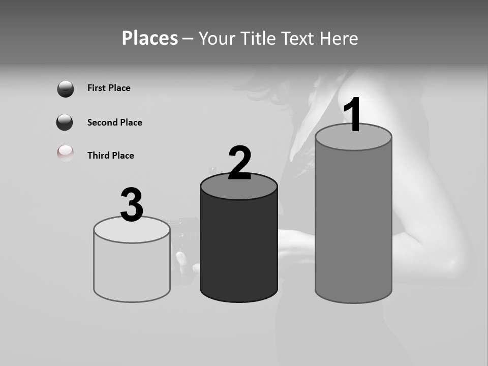 Woman Lovely Camera PowerPoint Template