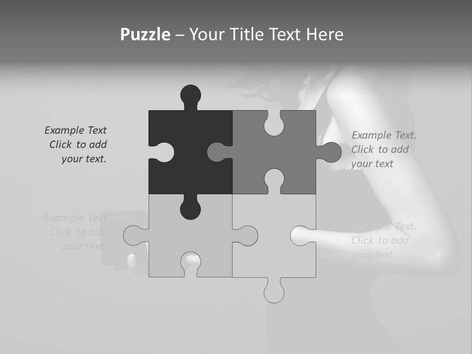 Woman Lovely Camera PowerPoint Template