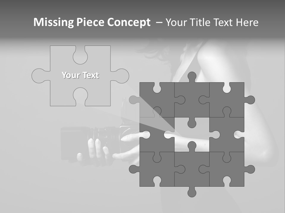 Woman Lovely Camera PowerPoint Template