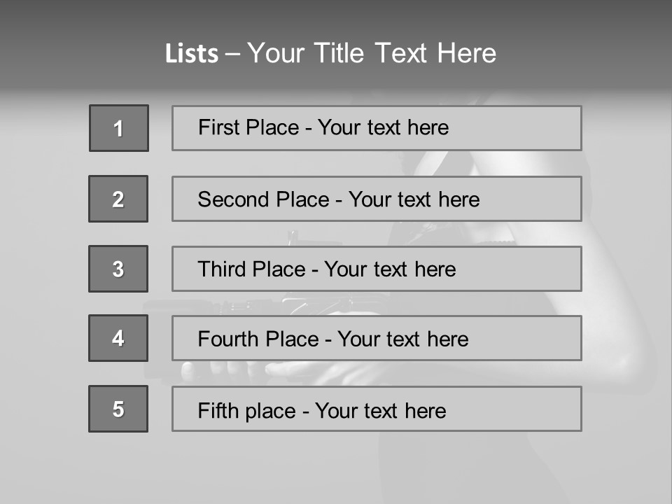 Woman Lovely Camera PowerPoint Template