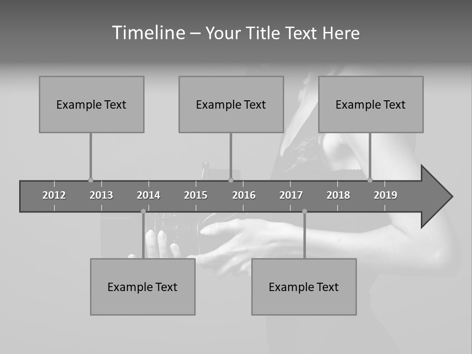 Woman Lovely Camera PowerPoint Template