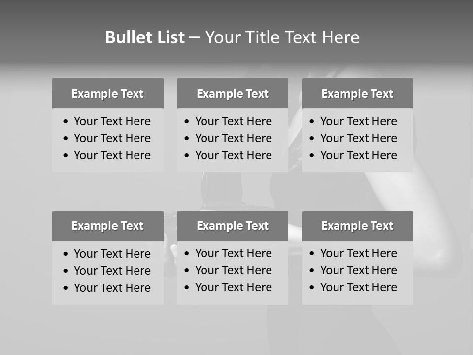 Woman Lovely Camera PowerPoint Template