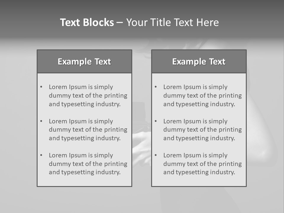 Woman Lovely Camera PowerPoint Template