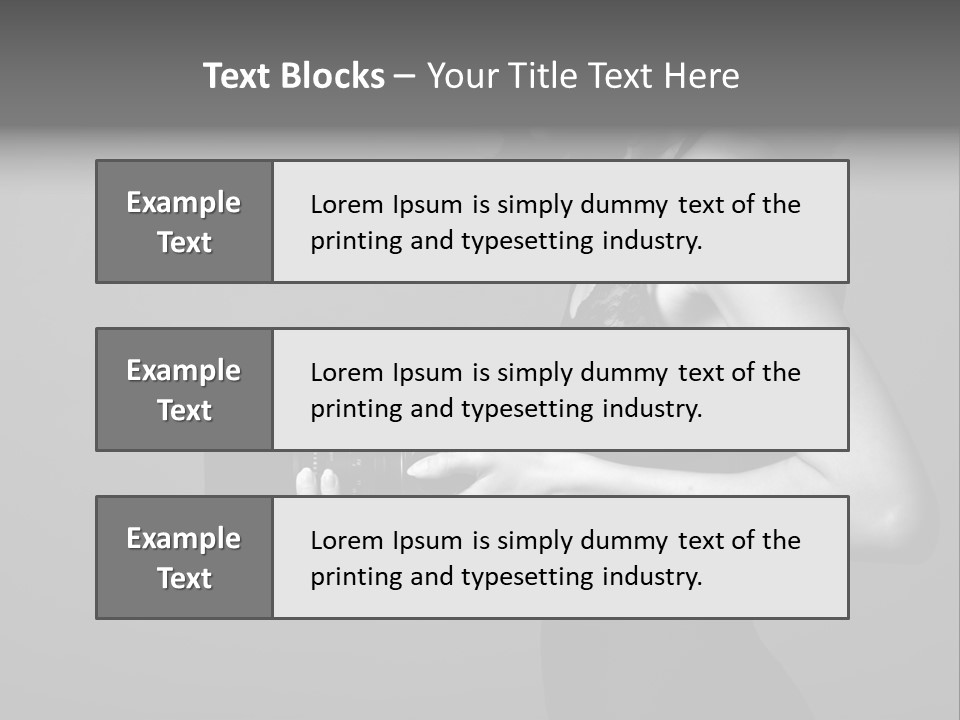 Woman Lovely Camera PowerPoint Template