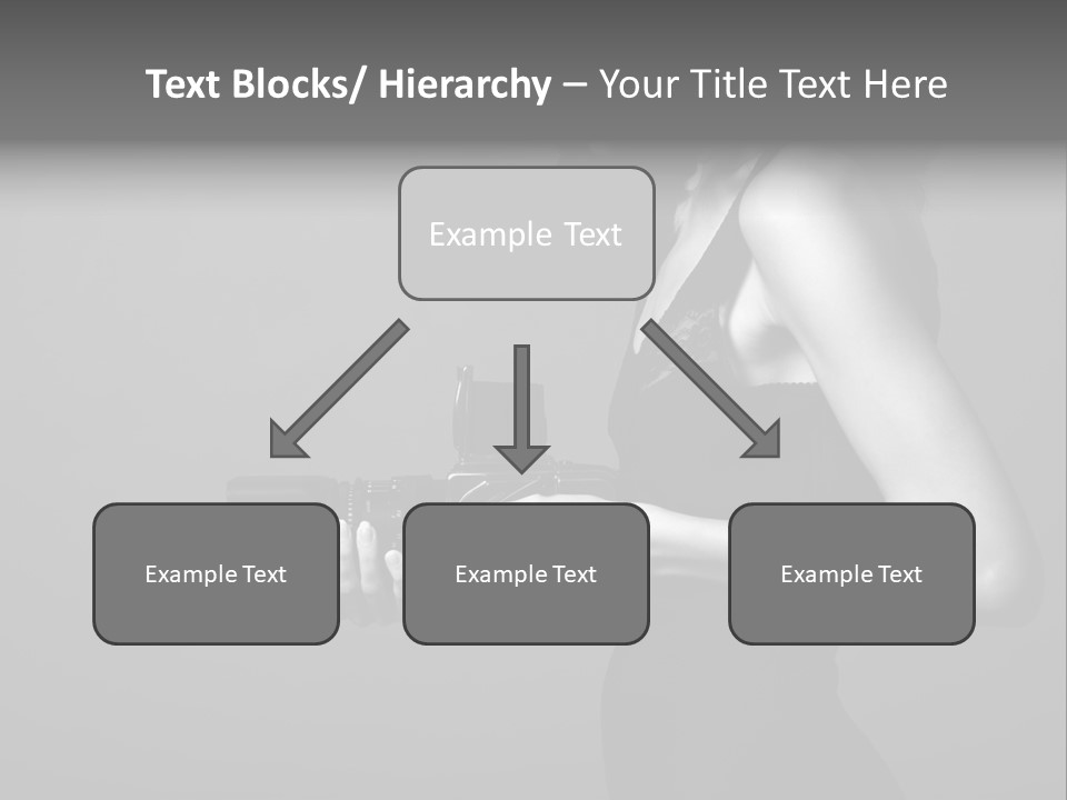 Woman Lovely Camera PowerPoint Template