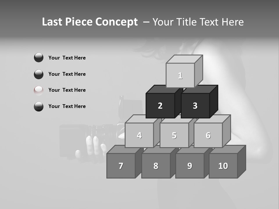 Woman Lovely Camera PowerPoint Template