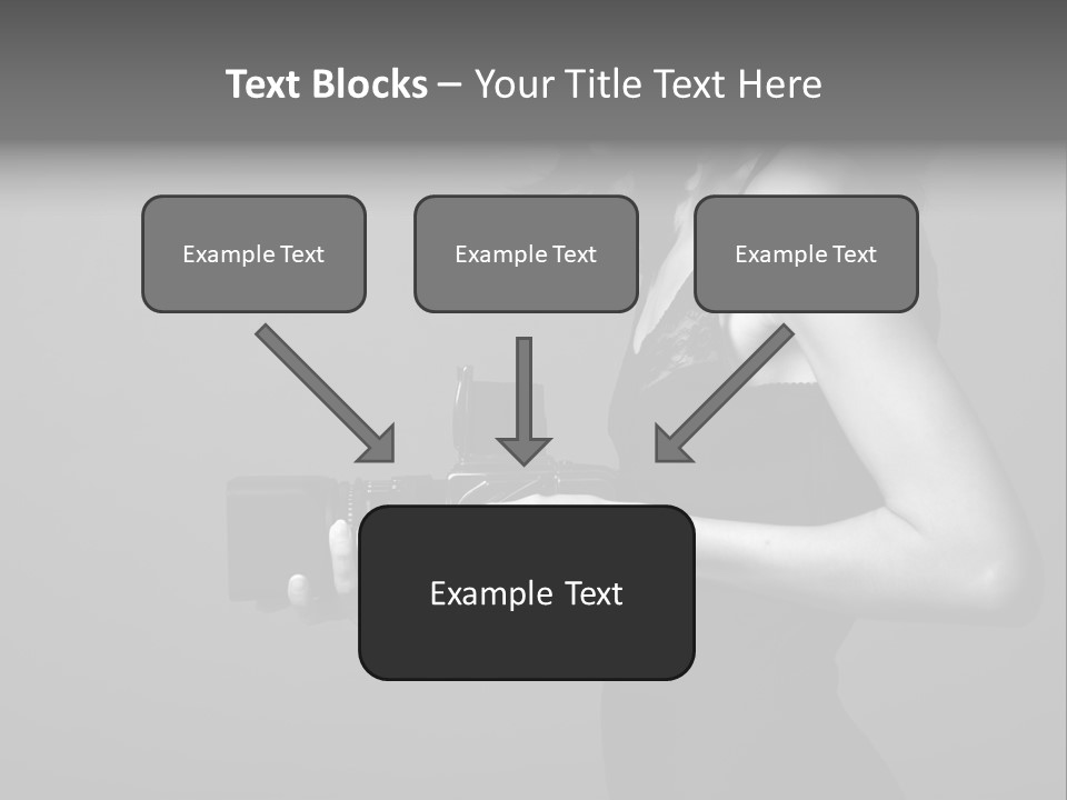 Woman Lovely Camera PowerPoint Template