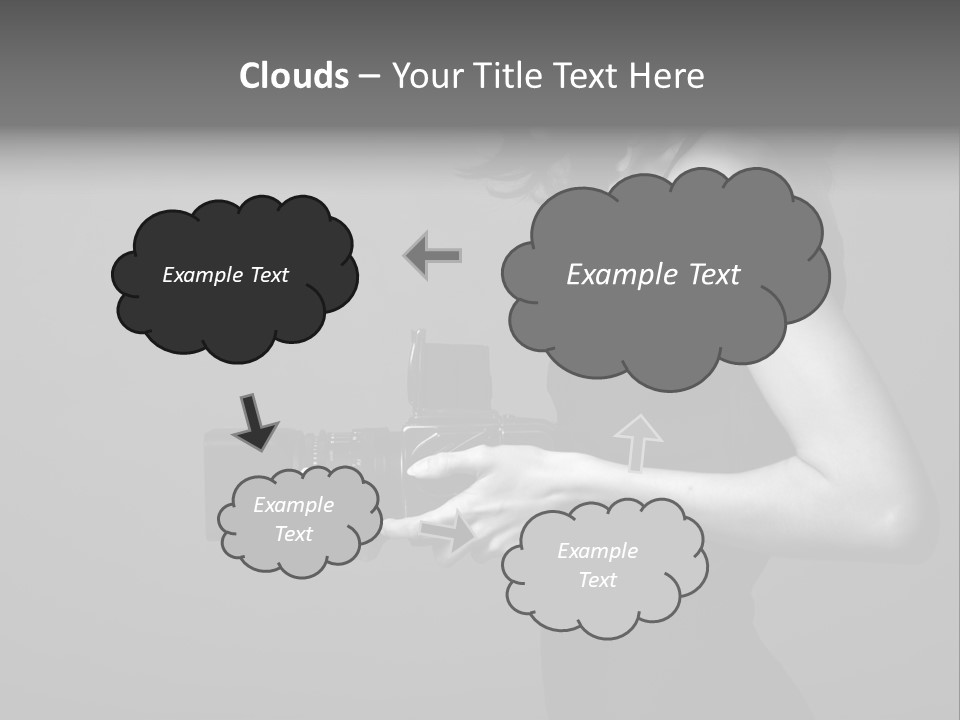 Woman Lovely Camera PowerPoint Template