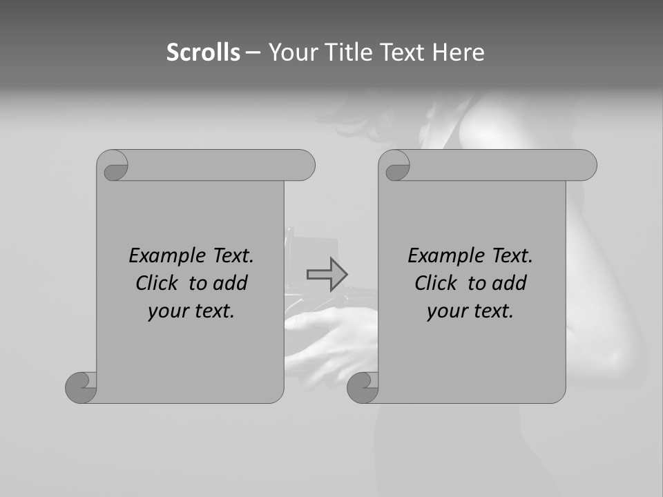 Woman Lovely Camera PowerPoint Template
