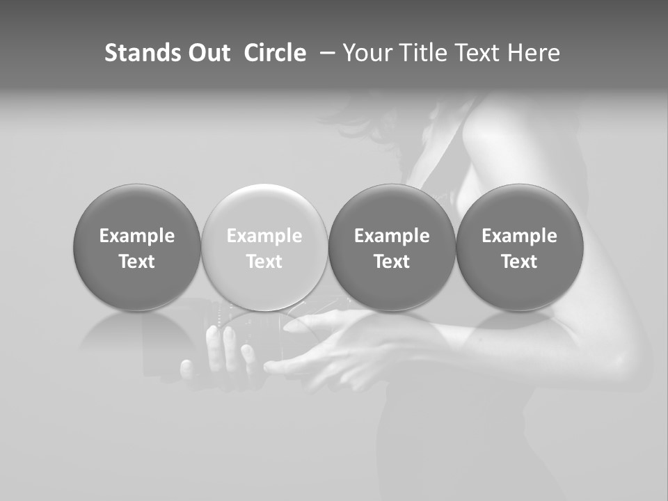 Woman Lovely Camera PowerPoint Template